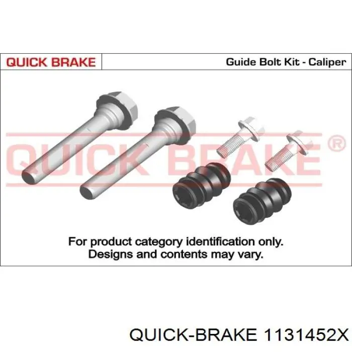 113-1452X Quick Brake pasador guía, pinza del freno trasera