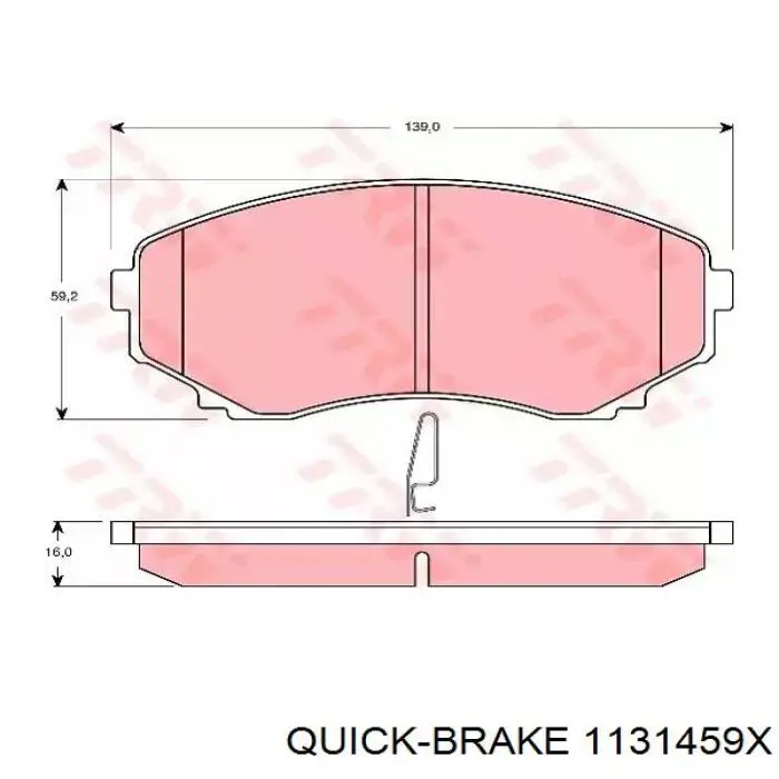 Kit de reparación, pinza de freno delantero Quick Brake 1131459X precio, desde 10,55 EUR
