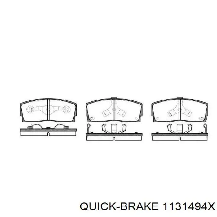 1131494X Quick Brake Guía de la pinza de freno delantera