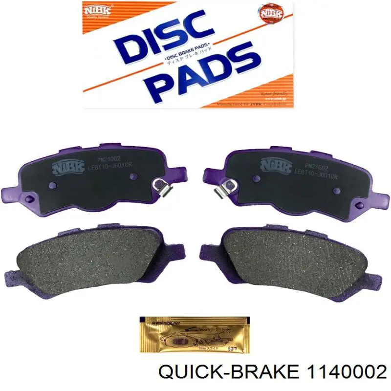 Comprar 1140002 Quick Brake Kit de reparación de pinzas de freno