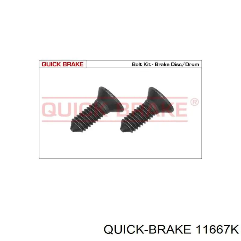 11667K Quick Brake Tornillo (tuerca) de sujeción
