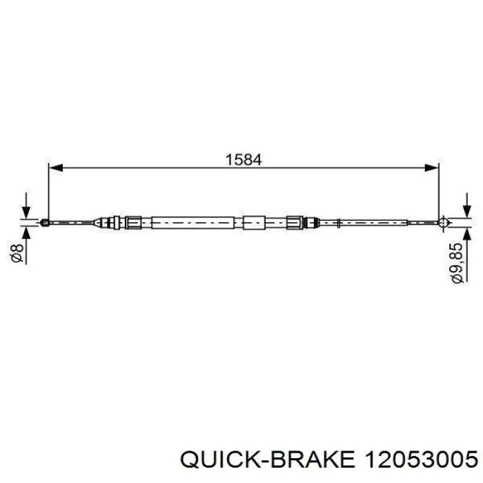 Juego de reparación del freno de estacionamiento Quick Brake 12053005 precio, desde 30,07 EUR