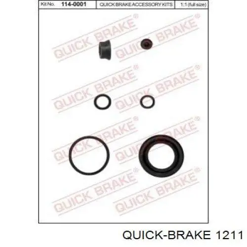 1211 Quick Brake pastillas de freno traseras