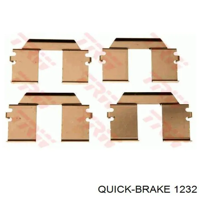 1232 Quick Brake conjunto de muelles almohadilla discos traseros