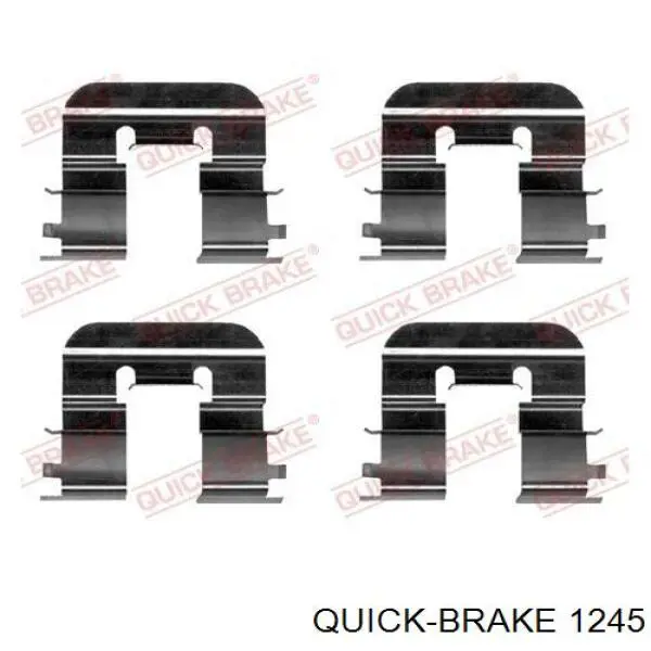 1245 Quick Brake conjunto de muelles almohadilla discos traseros