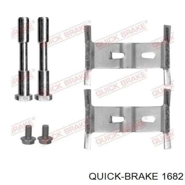 1682 Quick Brake conjunto de muelles almohadilla discos traseros