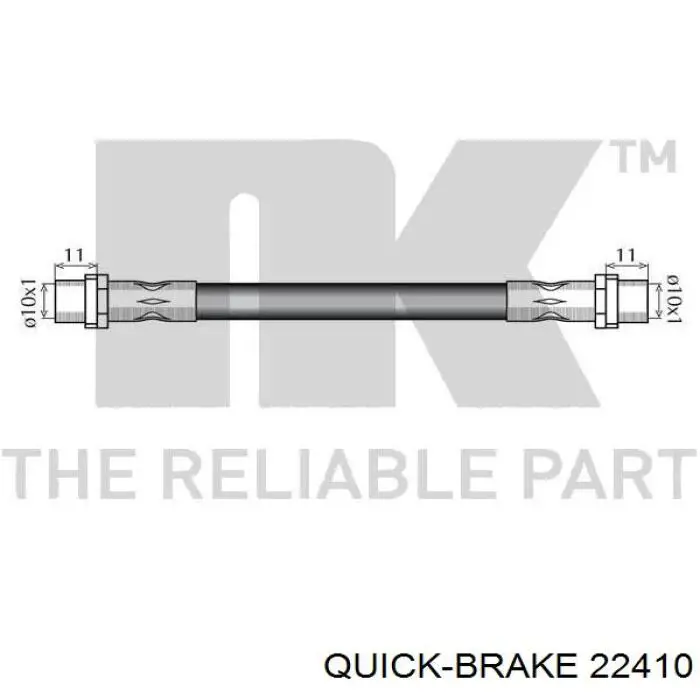 22.410 Quick Brake latiguillo de freno delantero