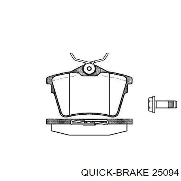 25.094 Quick Brake tubo flexible de frenos trasero izquierdo