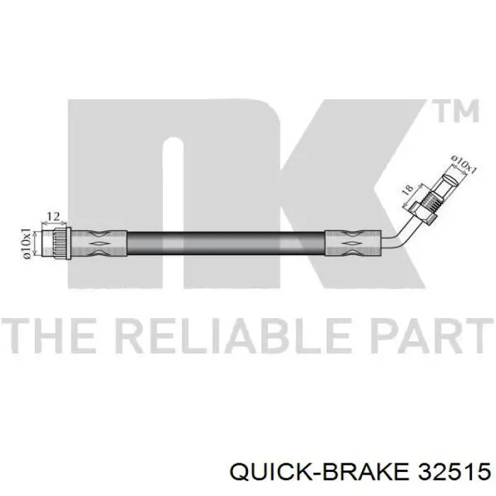 32.515 Quick Brake latiguillo de freno delantero