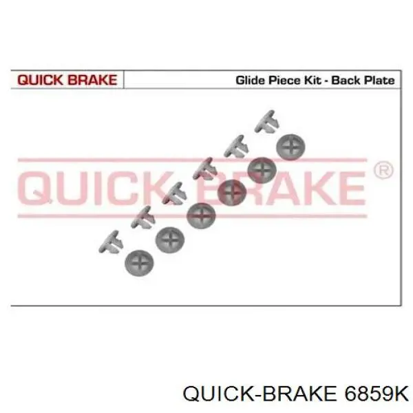 6859K Quick Brake juego de reparación, frenos traseros