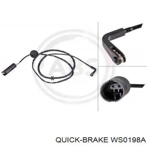 WS0198A Quick Brake contacto de aviso, desgaste de los frenos