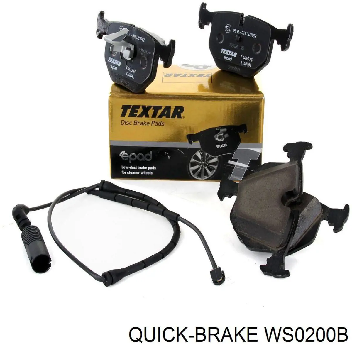 WS0200B Quick Brake contacto de aviso, desgaste de los frenos, trasero