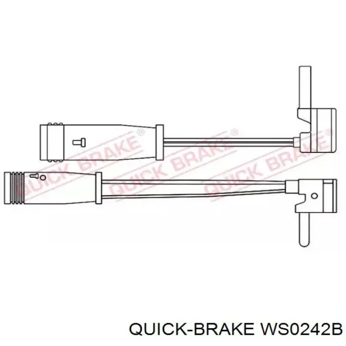 WS0242B Quick Brake contacto de aviso, desgaste de los frenos