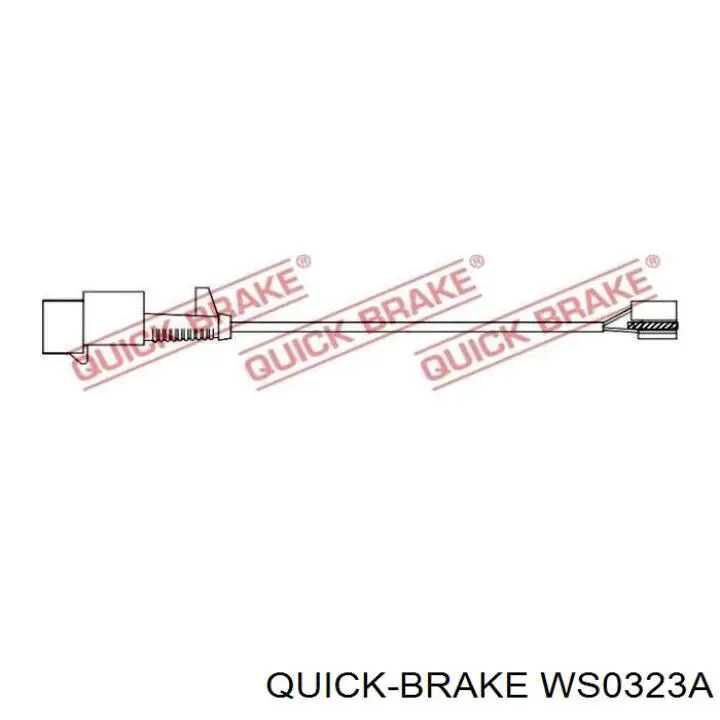 WS0323A Quick Brake contacto de aviso, desgaste de los frenos