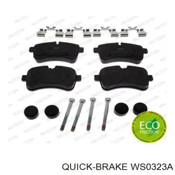 Comprar WS0323A Quick Brake Sensor de desgaste de las pastillas de freno delanteras