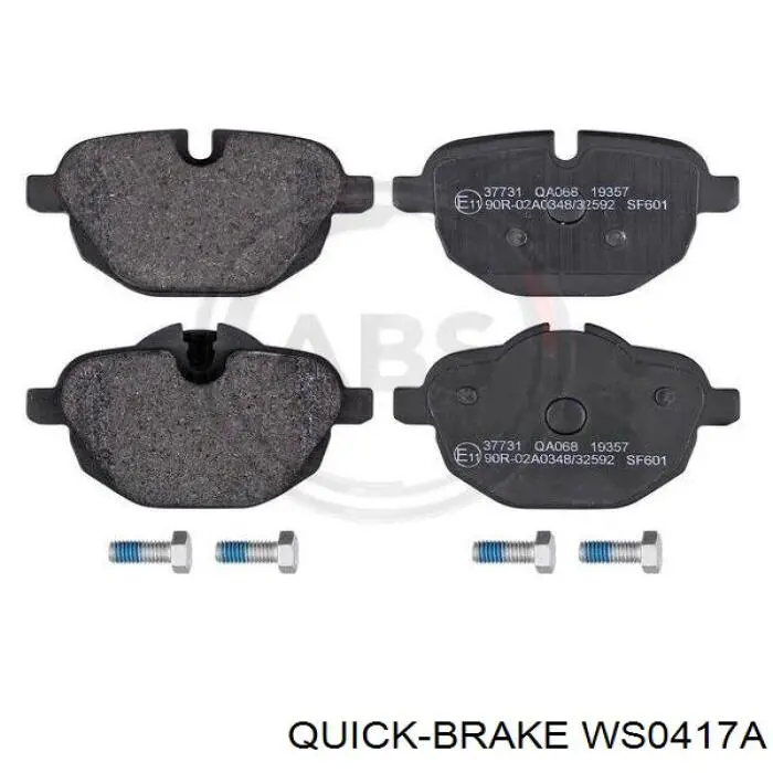 WS0417A Quick Brake contacto de aviso, desgaste de los frenos, trasero