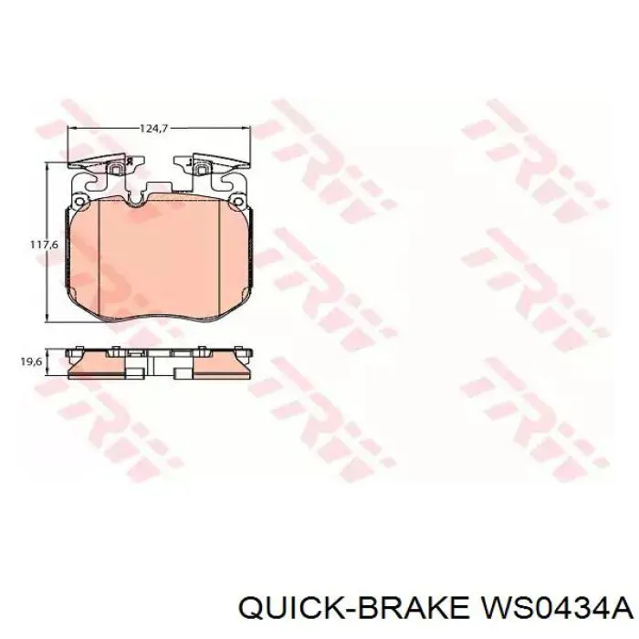 WS0434A Quick Brake sensor abs delantero