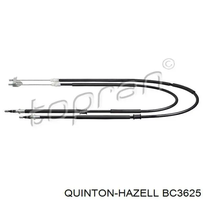 Cable de freno de mano trasero derecho/izquierdo 6N112A603AB Ford
