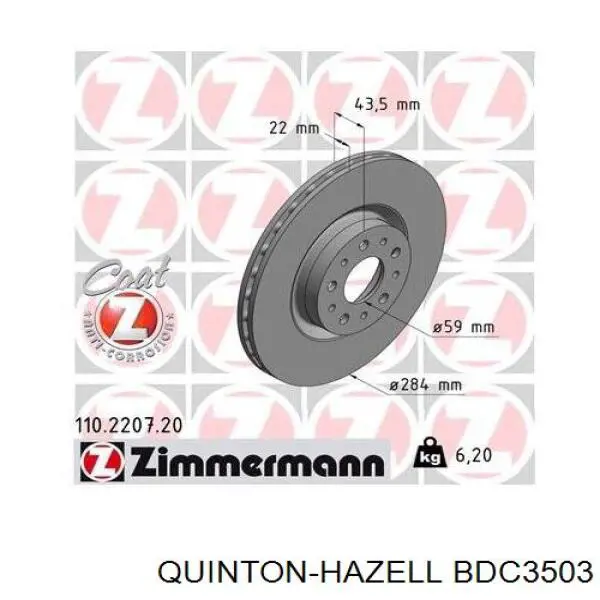 Freno de disco delantero Alfa Romeo 147 937