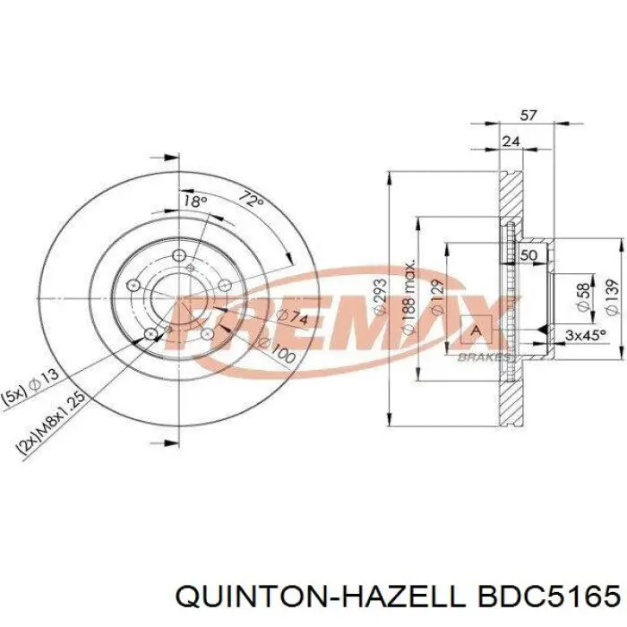 Freno de disco delantero Subaru Impreza 1 GC