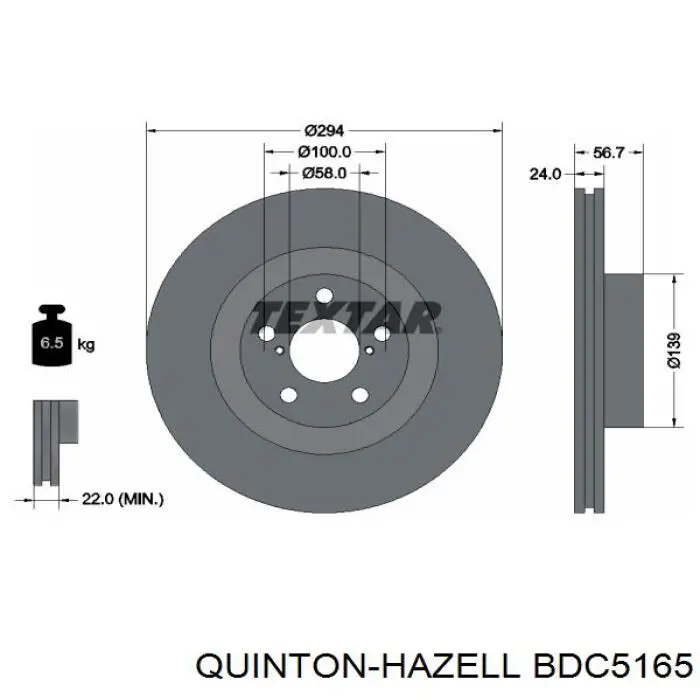 Freno de disco delantero Subaru Impreza 1 GC