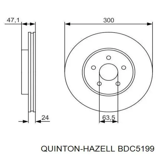 Freno de disco delantero Jaguar X-type CF1
