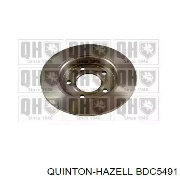 BDC5491 QUINTON HAZELL disco de freno trasero