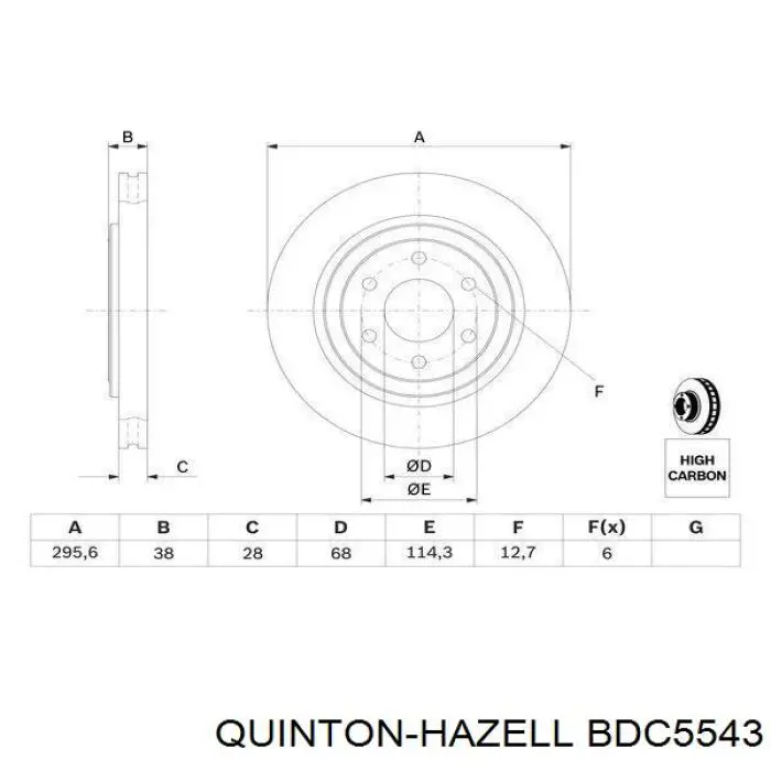 Freno de disco delantero Nissan Navara D40