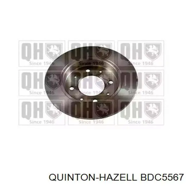 BDC5567 QUINTON HAZELL disco de freno trasero