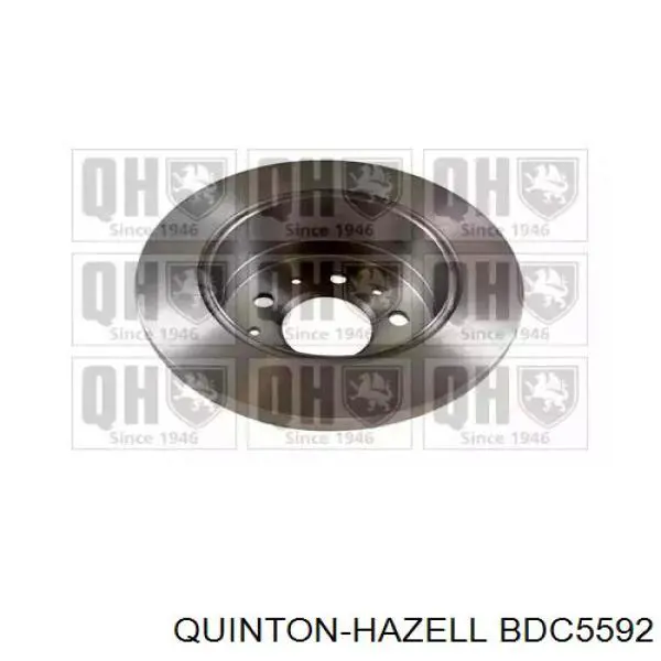 BDC5592 QUINTON HAZELL disco de freno trasero