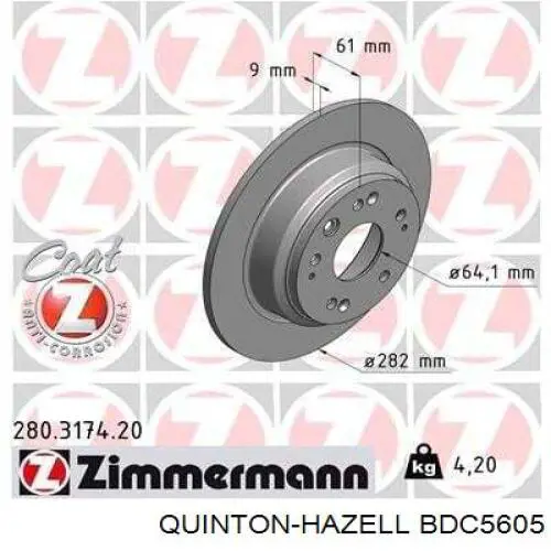 Comprar DP442C Japan Parts Disco de freno trasero
