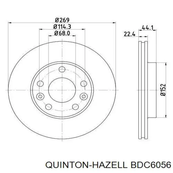 0986479F65 Bosch freno de disco delantero