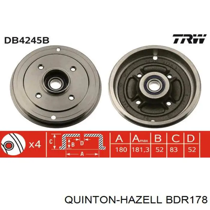 Tambor de freno trasero Renault 11  hatchback comprar en España