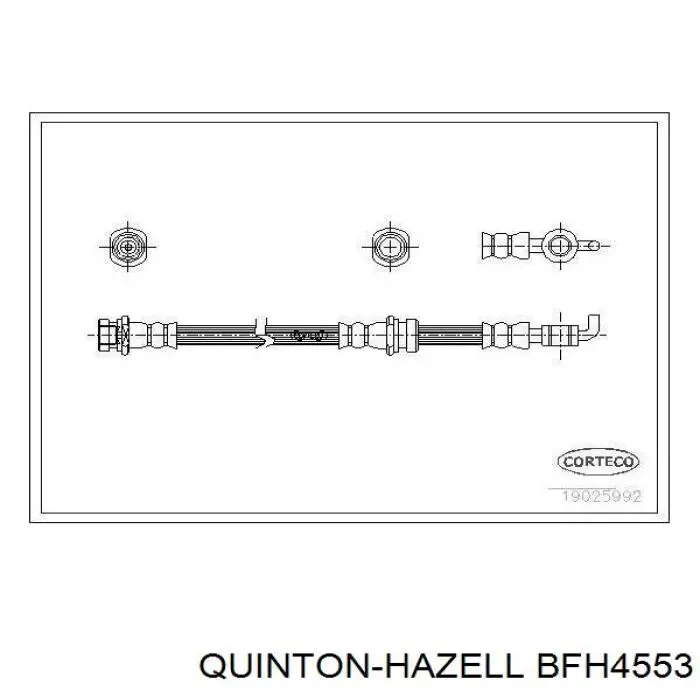 BFH4553 QUINTON HAZELL latiguillo de freno delantero