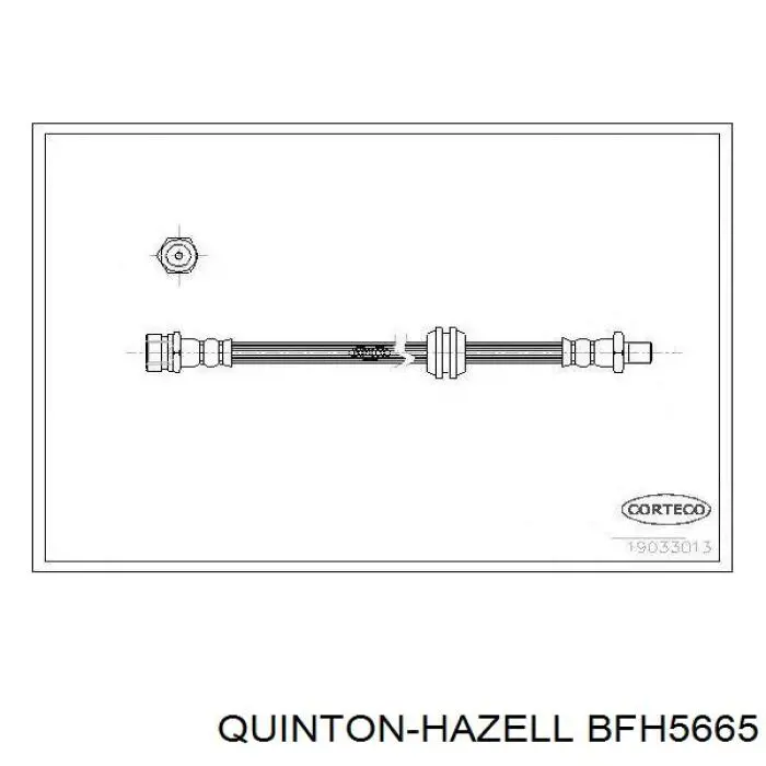 BFH5665 QUINTON HAZELL tubo flexible de frenos trasero