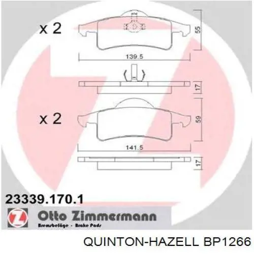Pastillas de freno traseras 5011978AA Chrysler