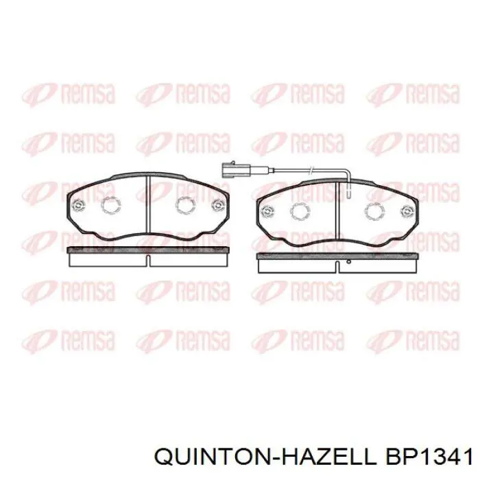 BP1341 QUINTON HAZELL pastillas de freno delanteras