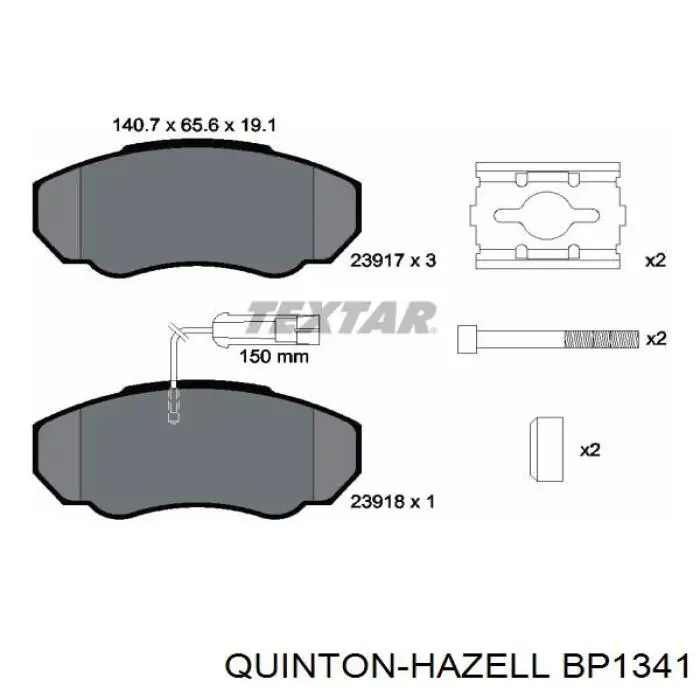 Pastillas de freno delanteras Fiat Ducato 2 230L
