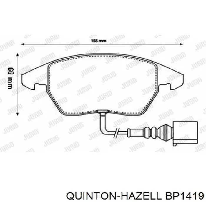 Pastillas de freno delanteras Seat Leon 2 1P1