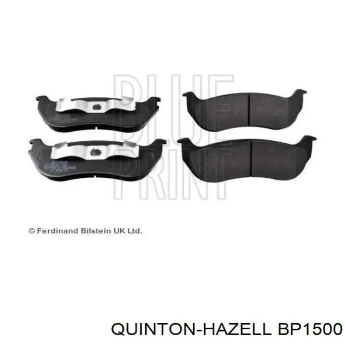 BP1500 QUINTON HAZELL pastillas de freno traseras