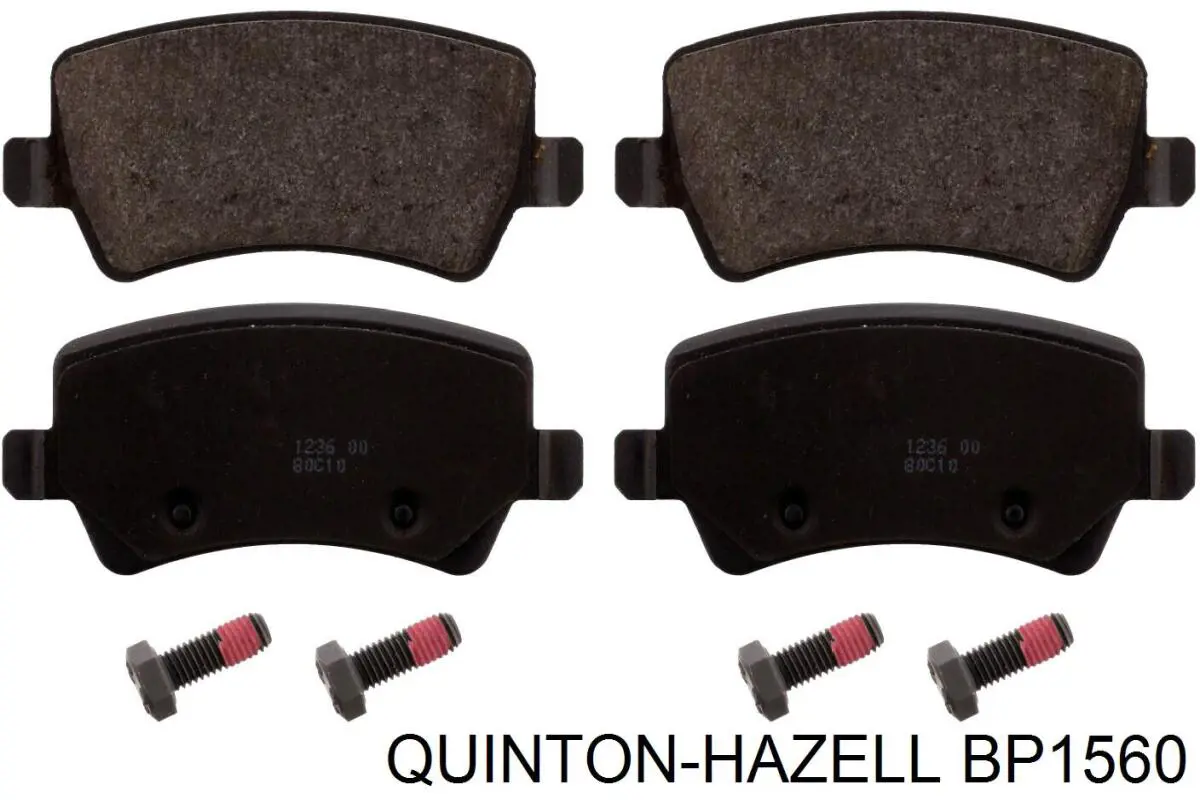 BP1560 QUINTON HAZELL pastillas de freno traseras