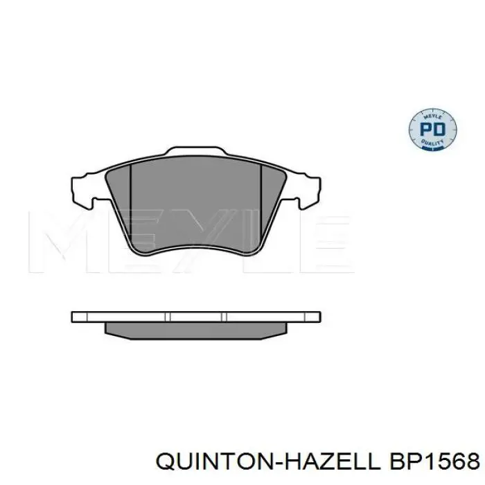 BP1568 QUINTON HAZELL pastillas de freno delanteras