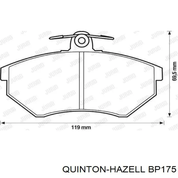 Pastillas de freno delanteras Seat Toledo 1 1L