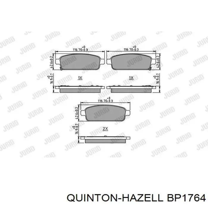 Pastillas traseras Necto FD7457A