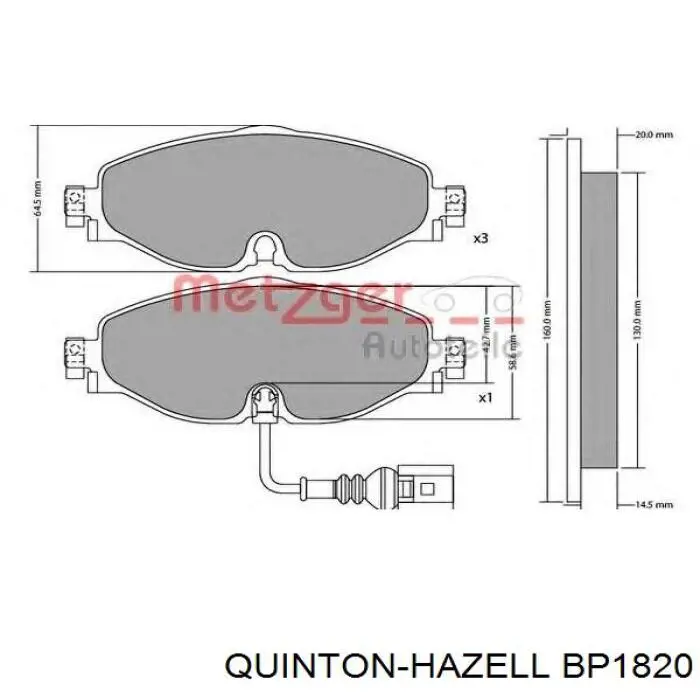 Pastillas de freno delanteras Volkswagen Tiguan 1 5N1, 5N2