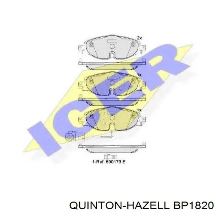 Pastillas de freno delanteras Volkswagen Tiguan 1 5N1, 5N2