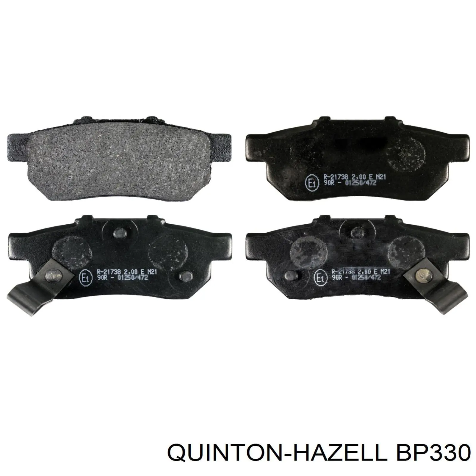 BP330 QUINTON HAZELL pastillas de freno traseras