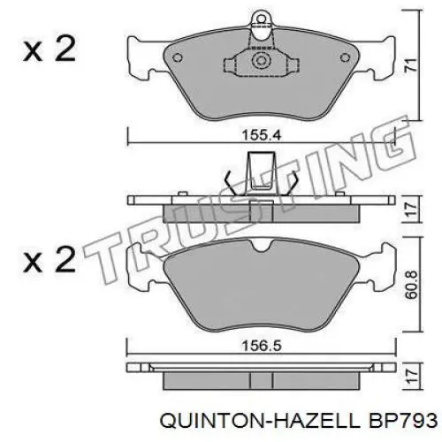 Comprar 411206232R Renault (RVI) Pastillas delanteras de freno