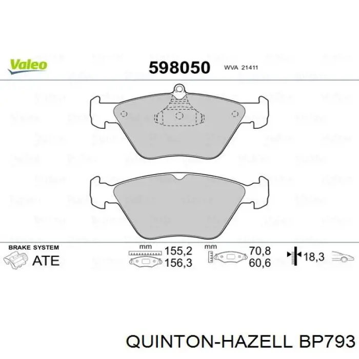 Pastillas de freno 411206232R Renault (RVI)