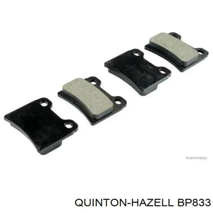 BP833 QUINTON HAZELL pastillas de freno traseras